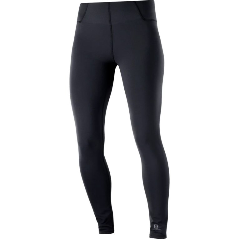 Black Salomon Cross Multi 28'' Women's Running Tights | IE HY5283